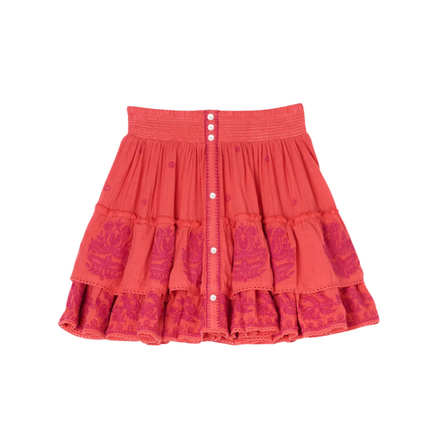 MABE Mena Mini Skirt | Coral