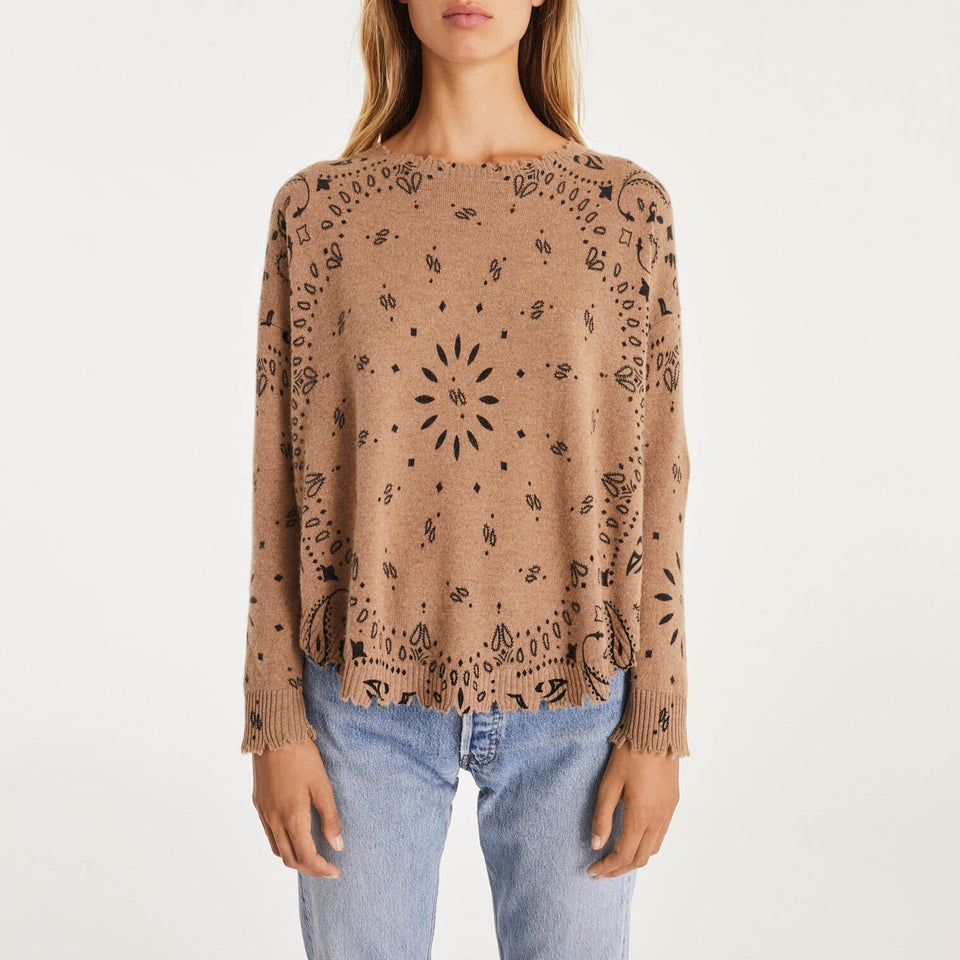 Kujten Mela Bandana Sweater | Camel