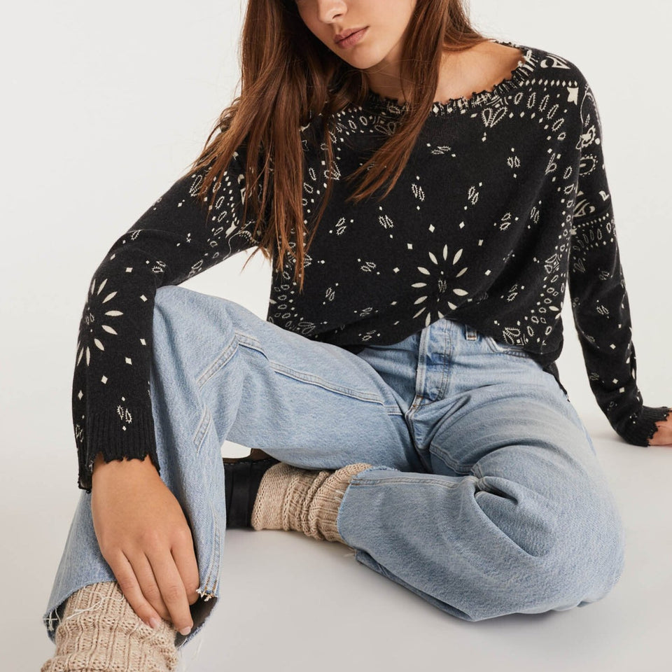 Kujten Mela Bandana Sweater | Nero