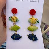 HL Multicolored Fish Earring