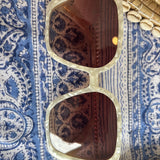 LS big white pearled glasses