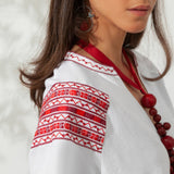 Ancient Kallos Midi Kaftan | Red