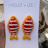 HL Red and Yellow Fish Earring