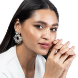 Deepa Zienna Earring | Gunmetal