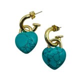 HL Heart Hoop Earring