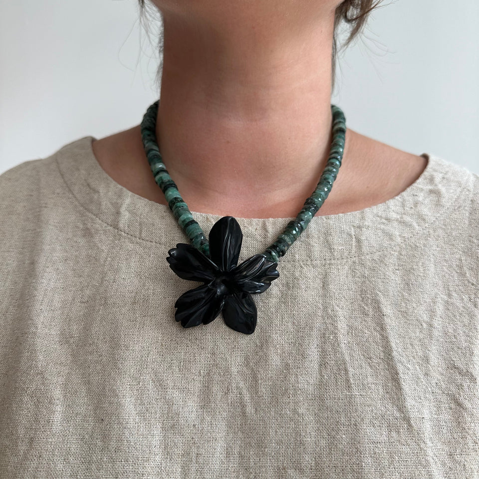 By JW Carved Flower Necklace | Garden