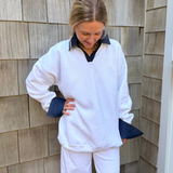 The Varsity Sweatshirt | Classic White