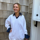 The Varsity Sweatshirt | Classic White