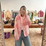 Vintage Pink Quilted Coat