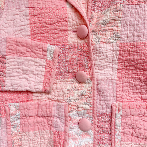 Vintage Pink Quilted Coat