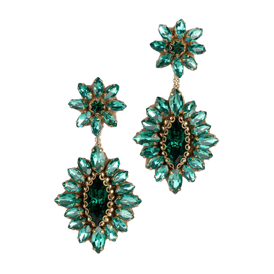 Deepa Alianah Earring - Emerald