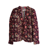 Hiappy Plum Embroidered Blazer