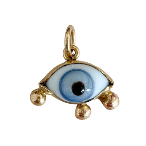 Vintage Eye Charm | Blues
