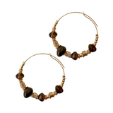 Gas Bijoux Creole Earring | Tortoise