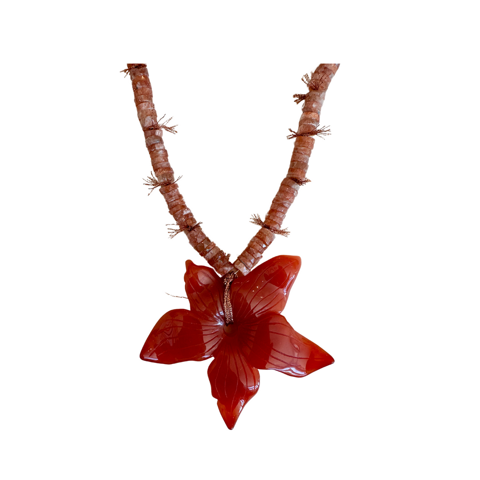 By JW Carved Flower Necklace | Corals