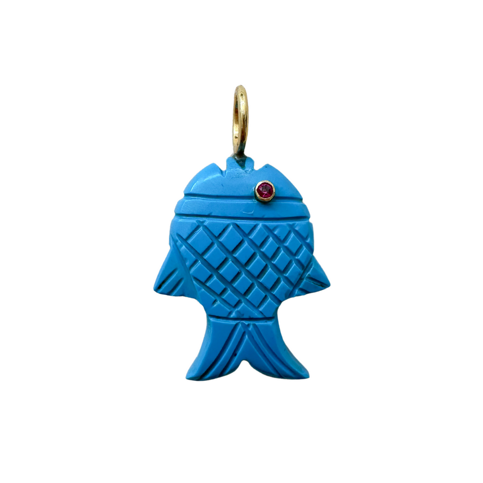 Fish Charm | Turquoise