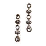 Deepa Gurnani Tyra Earring | Gunmetal