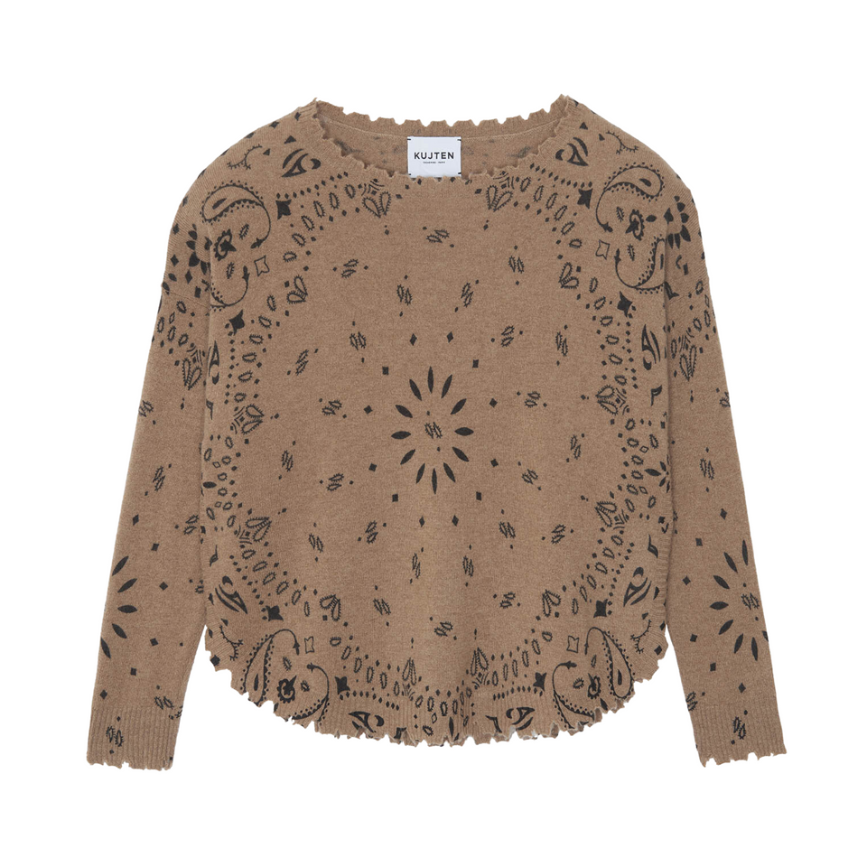 Kujten Mela Bandana Sweater | Camel