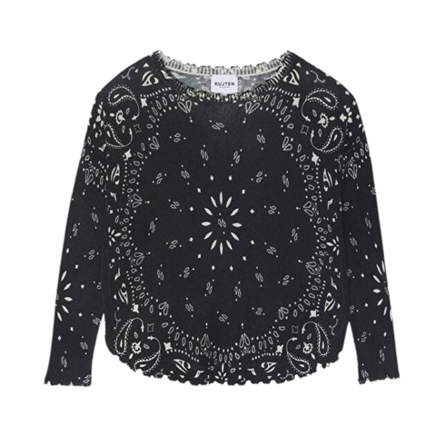 Kujten Mela Bandana Sweater | Nero