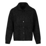 Naadam Marled Turtleneck Cardigan | Smoke