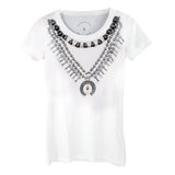 Joey Wölffer Silver Squash Blossom T-Shirt