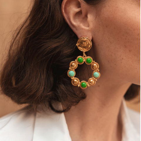 Sylvia Toledano Flower Candy Earrings - Turquoise