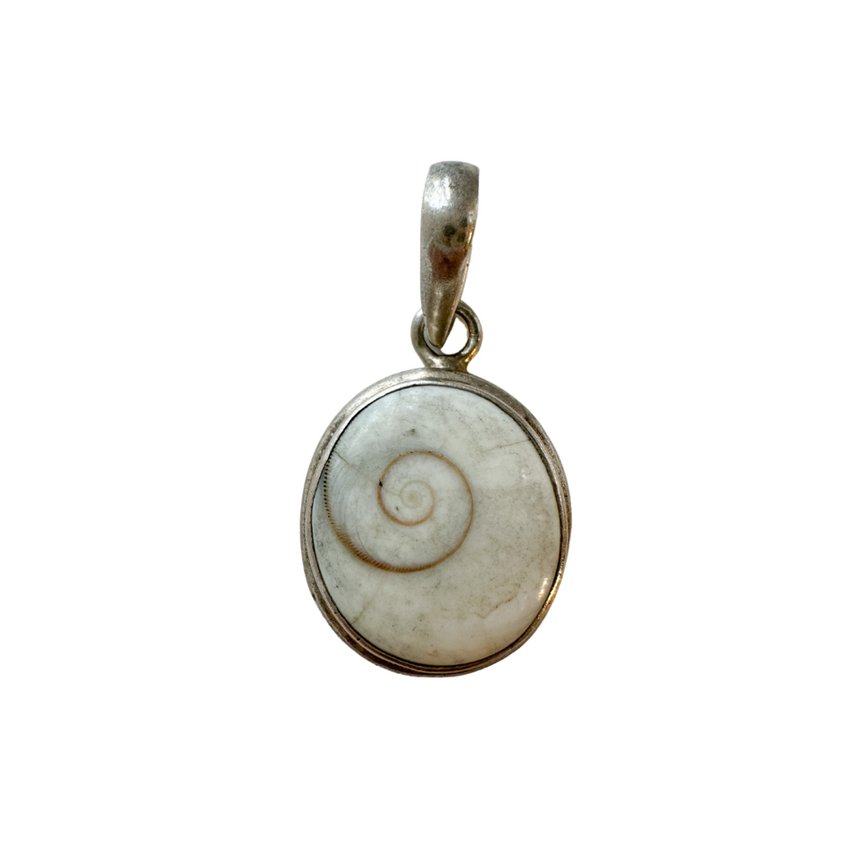 Vintage Swirl Shell Charm