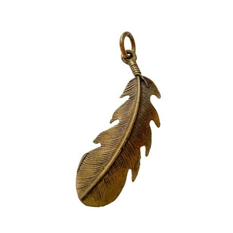 Vintage Feather Charm