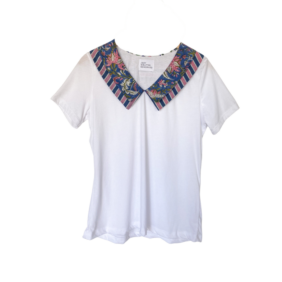 Joey Wölffer Collared T - Shirt - Navy Lily