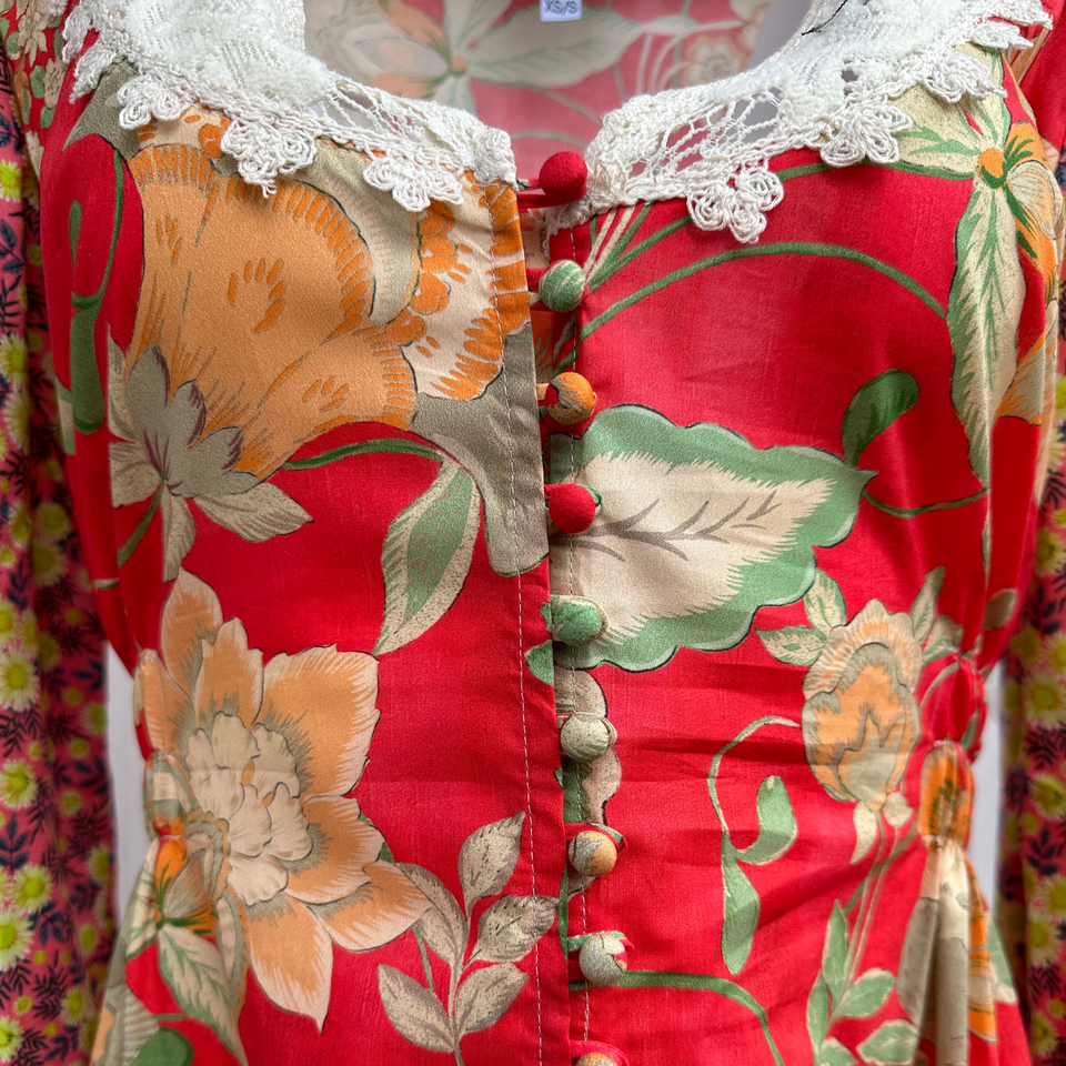 Reworked by Joey Wölffer Brooke Dress - Coral Floral
