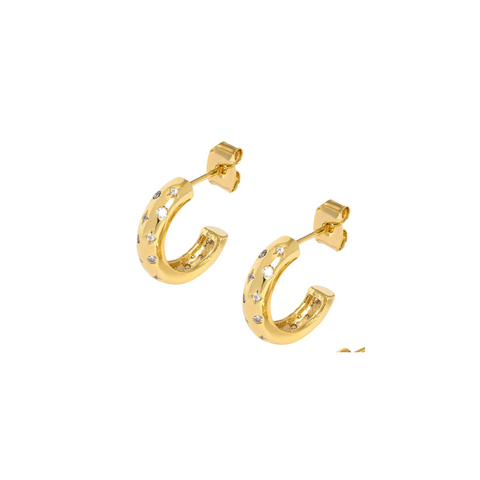 Estella Bartlett Constellation Chunky Hoops - Gold