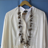 Brass Ball Chain Bead Necklace
