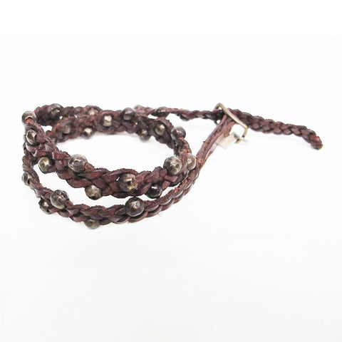 Riccardo Forconi Studded Braid Bracelet